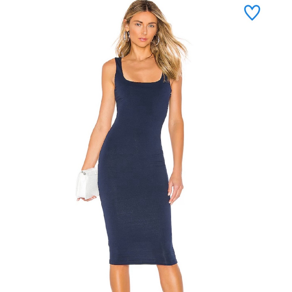 Superdown Carlina Square Neck Midi Dress. Size XXS